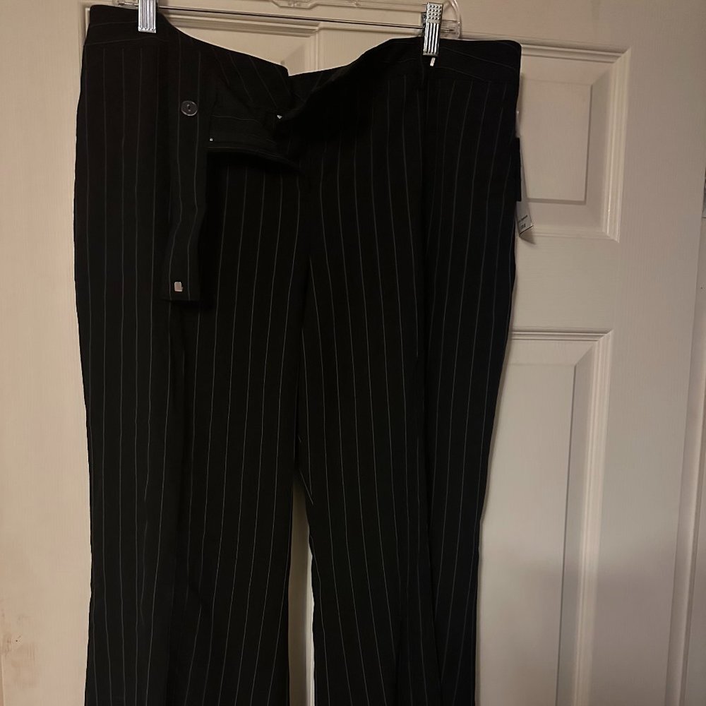Nygård Black and White Pinstriped Pants